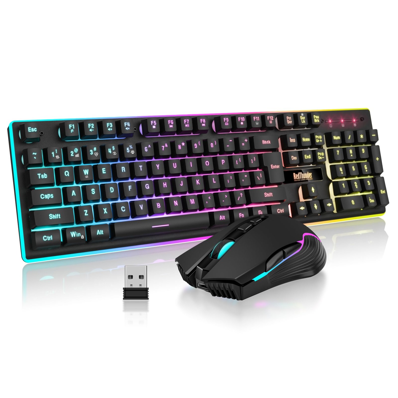 Red Thunder K10 Keyboard and M10 Mouse Combo - Gaming Keyboard Mouse Set
